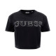 Guess Γυναικεία κοντομάνικη μπλούζα Couture Crop Tee